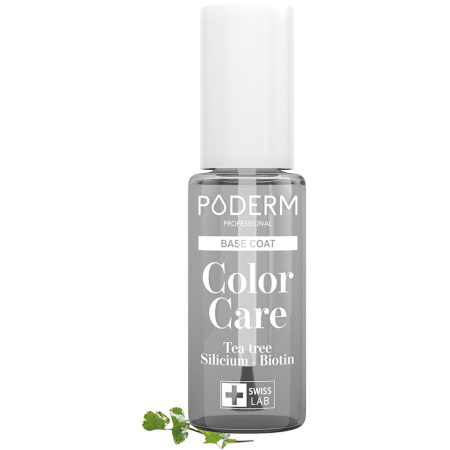 Poderm Base Coat Color Care Tea Tree Zuivert Gele En Beschadigde Nagels 8ml
