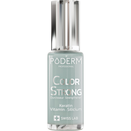 Poderm Nagellak Color Strong Nagelverharder Voor Broze Nagels 473 Soft Sage 8ml