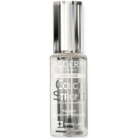Poderm Poderm Base Coat Color Strong Nagelverharder Voor Broze Nagels 001 8ml