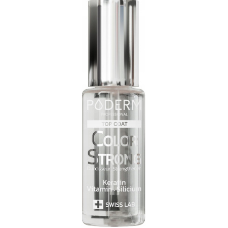 Poderm Top Coat Color Strong Nagelverharder Voor Broze Nagels 003 8ml