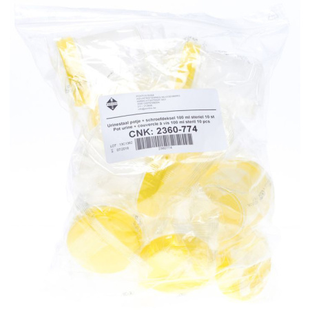 Pontos Steriele Urinepot Met Deksel 100ml 10 Stuks