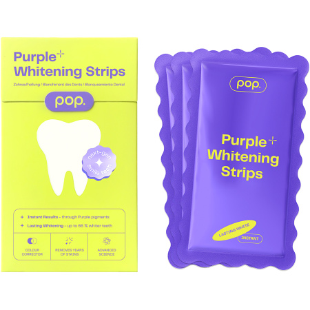 Pop Purple+ Tandenbleekstrips 7 Stuks