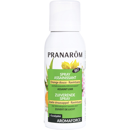 Pranarôm Aromaforce Zuiverende Spray Zoete Sinaasappel/Ravintsara Bio 75ml