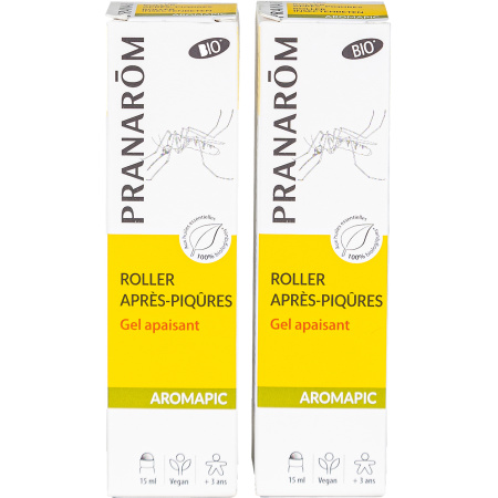 Pranarôm Aromapic Verzachtende Anti Bite Gel Bio Duo Roller 2x15ml Promo