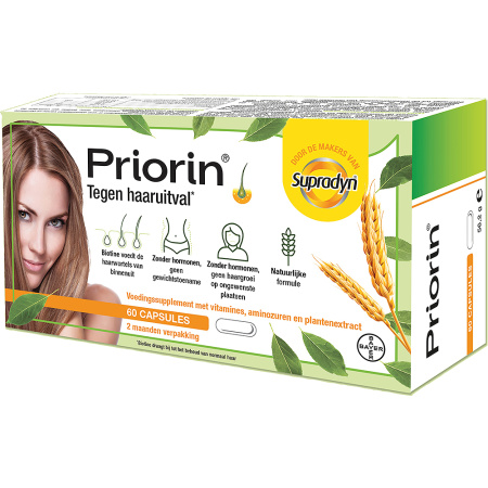 Priorin Tegen Haaruitval Voedingssupplement Met Biotine 60 Capsules