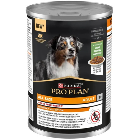 Pro Plan Dog All Size Adult Grain Free Lam In Saus 400g