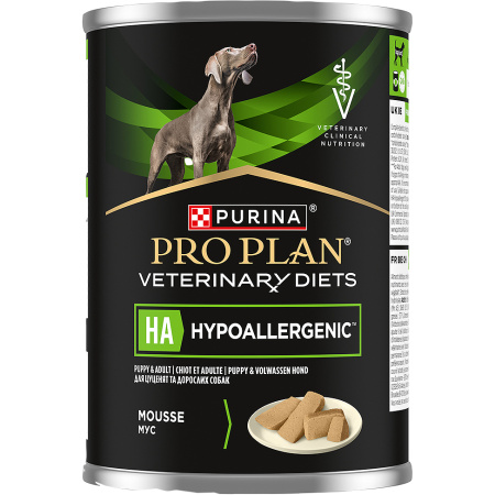 Pro Plan Veterinary Diets HA Hypoallergenic Paté Voor Puppy En Volwassen Hond 12x400g