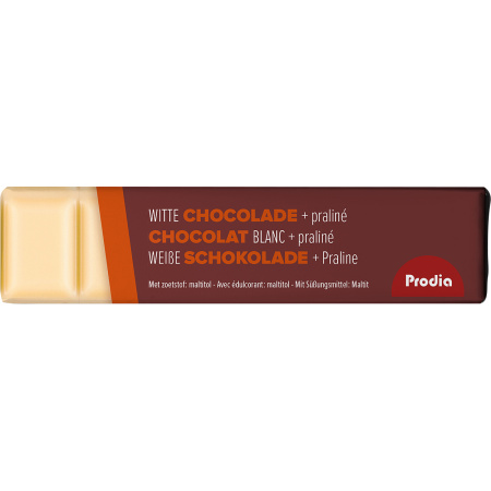 Prodia Witte Chocoladereep Met Praliné 20x35g