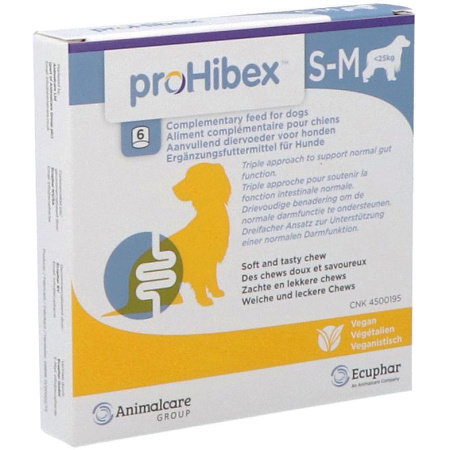 Prohibex S-M Honden < 25kg Zachte En Lekkere Chews 6 Stuks