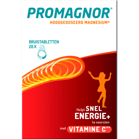 Promagnor Energy+ Bruistabletten 20 Stuks