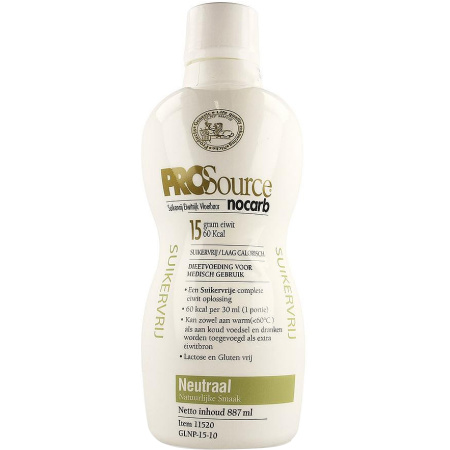 Prosource Nocarb Neutraal 15g Eiwit/30ml Fles 887ml