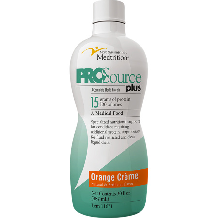 ProSource Plus Vloeibaar Eiwit Sinaasappel Crème 887ml