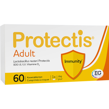 Protectis Immuunsysteem Volwassenen 60 Kauwtabletten