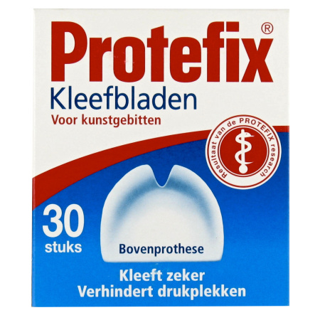 Protefix Kleefstrips Voor Bovenprothese 30 Stuks