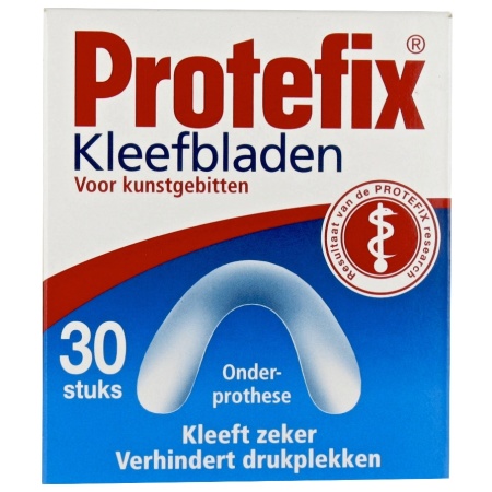 Protefix Kleefstrips Voor Onderprothese 30 Stuks