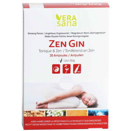 Vera Sana Zen Gin Voedingssupplement Ampullen 20x10ml