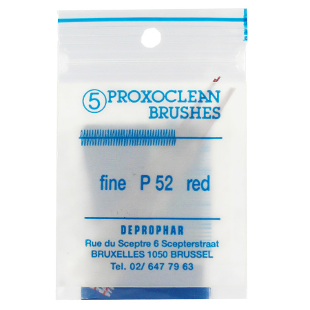 Proxoclean Interdentale Borstel P52 Fine Red 5 Stuks