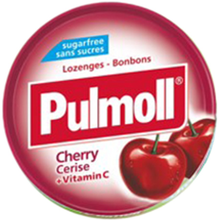 Pulmoll Cherry Snoepjes Kers + Vitamine C Suikervrij 45g