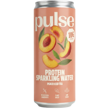 Pulse Protein Proteïne Bruiswater Perzik Bio 330ml