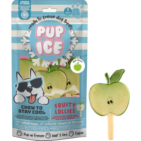 Pup Ice Fruity Lollies Appel 3x90g