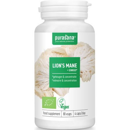 Purasana Lion's Mane 313mg Bio 80 Capsules