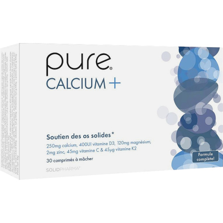 Pure Calcium+ Sterke Botondersteuning 30 Kauwtabletten