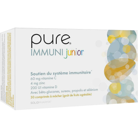 Pure Immuni Junior Voor kinderen Met vlierbessen en propolis 30 kauwtabletten