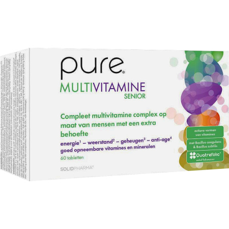Pure Multivitamine Senior Voedingssupplement 60 Tabletten