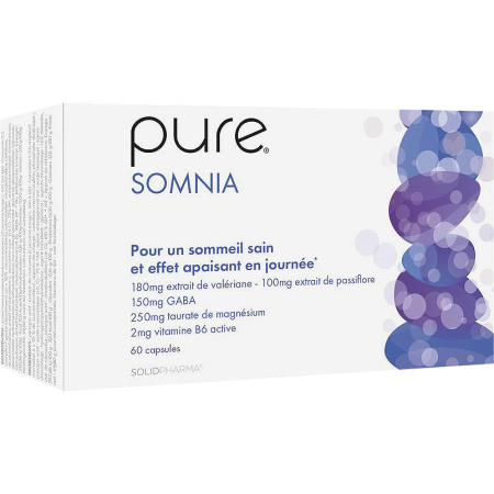 Pure Somnia Valeriaan Passiebloem Gaba Slaap en kalmerend 60 capsules