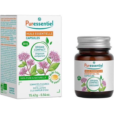 Puressentiel Essentiële Olie Capsules Oregano Bio 60 Stuks