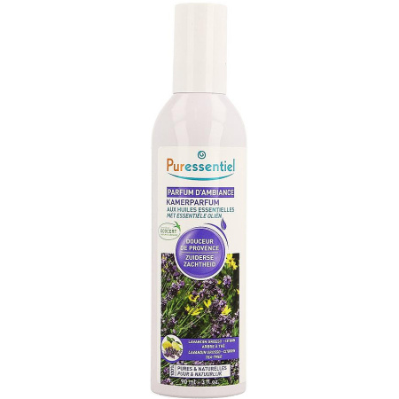 Puressentiel Kamerparfum Met Essentiële Oliën Zuiderse Zachtheid Fles 90ml