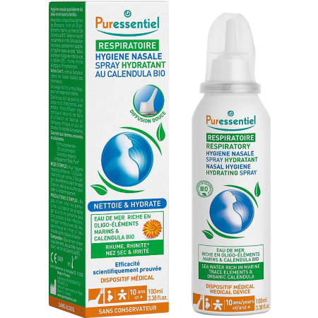 Puressentiel Respiratoire Neushygiëne Calendula Hydraterende Bio Spray Fles 100ml