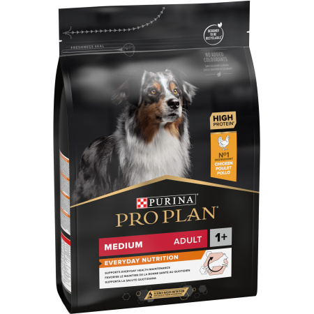 Pro Plan Everyday Nutrition Dagelijkse Gezondheid Brokken Voor Volwassen Hond Medium Kip 3kg