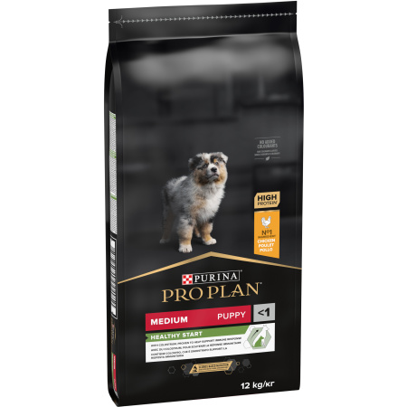 Pro Plan Healthy Start Voor Versterking Van De Immuniteit Brokken Voor Puppy Medium Kip 12kg