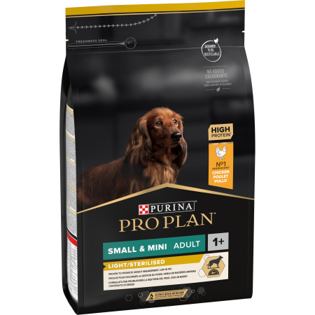 Pro Plan Light & Sterilised Brokken Voor Gesteriliseerde Volwassen Hond Small & Mini Kip 3kg