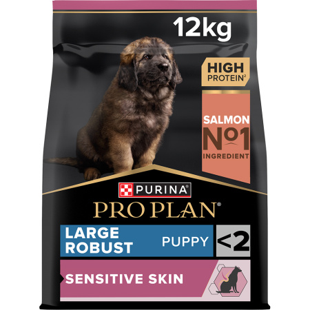 Pro Plan Large Robust Puppy Sensitive Skin Brokken Gevoelige Huid Van Puppy's Van Grote Rassen 12kg