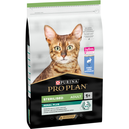 Pro Plan Renal Plus Voor Gezonde Nieren Brokken Voor Gesteriliseerde Volwassen Kat Konijn 10kg