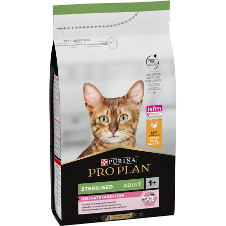 Pro Plan Sensitive Digestion Brokken Voor Volwassen Gesteriliseerde Kat Kip 1,5kg