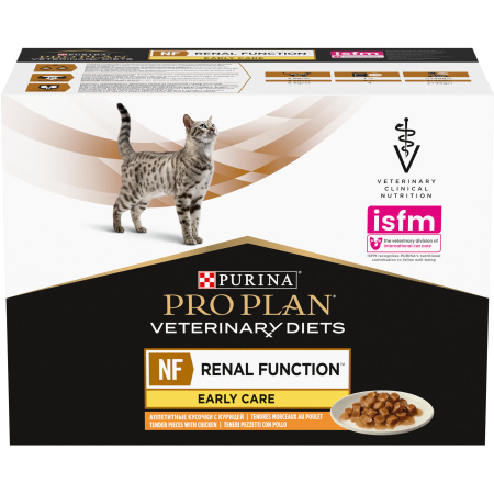 Pro Plan Veterinary Diets NF Renal Function Early Care Kattenpaté Kip 10x85g