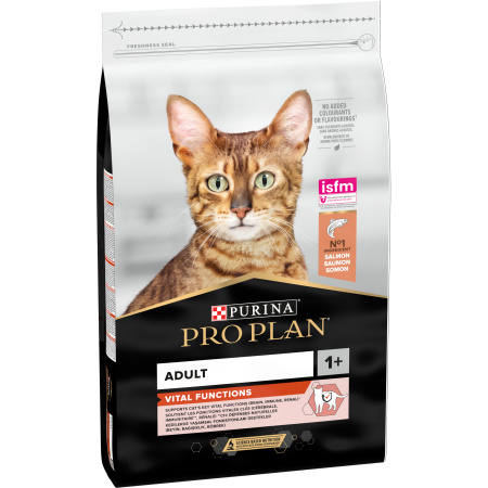 Pro Plan Vital Functions Voor Ondersteuning Van Vitale Zintuigen Brokken Volwassen Kat Zalm 10kg