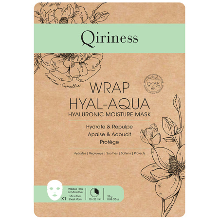 Qiriness Wrap Hyal-Aqua Hydraterende Masker Met Hydrolonzuur 1 Stuk