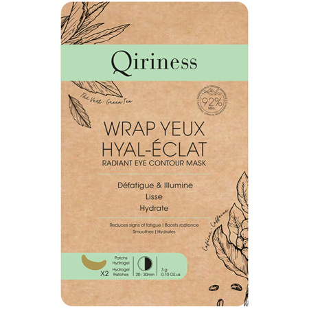 Qiriness Wrap Ogen Hyal-Eclat Stralende Oogpleisters 2 Stuks