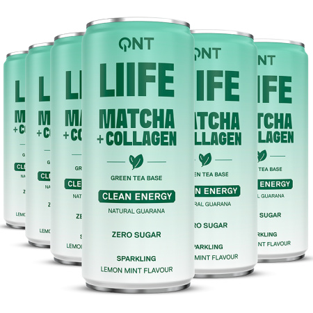 QNT Liife Energy Collageen Matcha Groene Thee Citroen-Munt 12x250ml