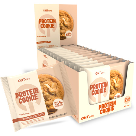 QNT Liife Protein Cookie White Chocolate 12x60g