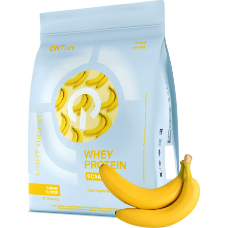 QNT Purity Light Digest Whey Protein Banaan 500g