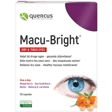 Quercus Macu-Bright Droge Ogen 30 Capsules