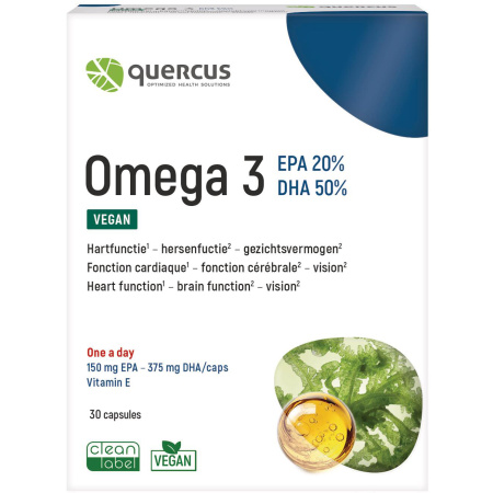 Quercus Omega 3 Vegan EPA + DHA 30 Capsules