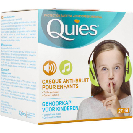 Quies Gehoorbeschermingskoptelefoon Kinderen Groen 1 Stuk