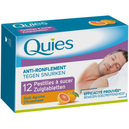 Quies Zuigtabletten Tegen Snurken Citrus 12 Stuks