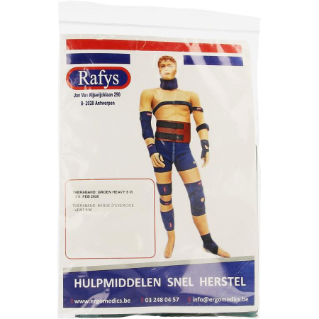 Rafys Theraband Oefenband 5m Heavy Groen 1 Stuk (2093)